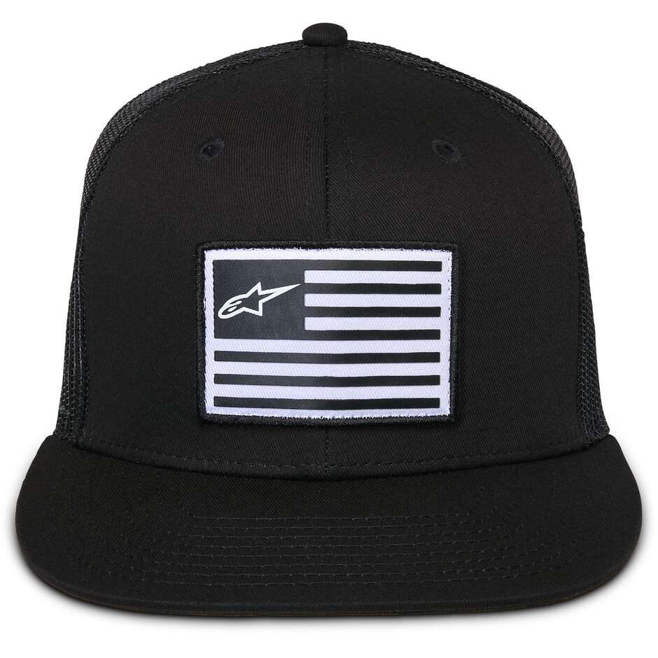 Alpinestars FLAG FLAT TRUCKER Cap Schwarz/Schwarz