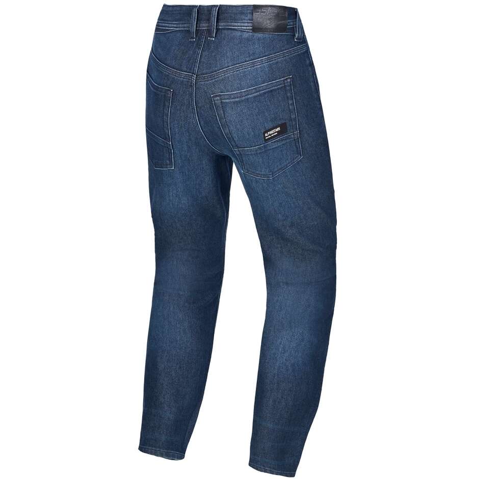 Alpinestars FLEX-AST 10 TOUGH MAX DENIM PANTS SHORT Dark Blue Motorcycle Jeans