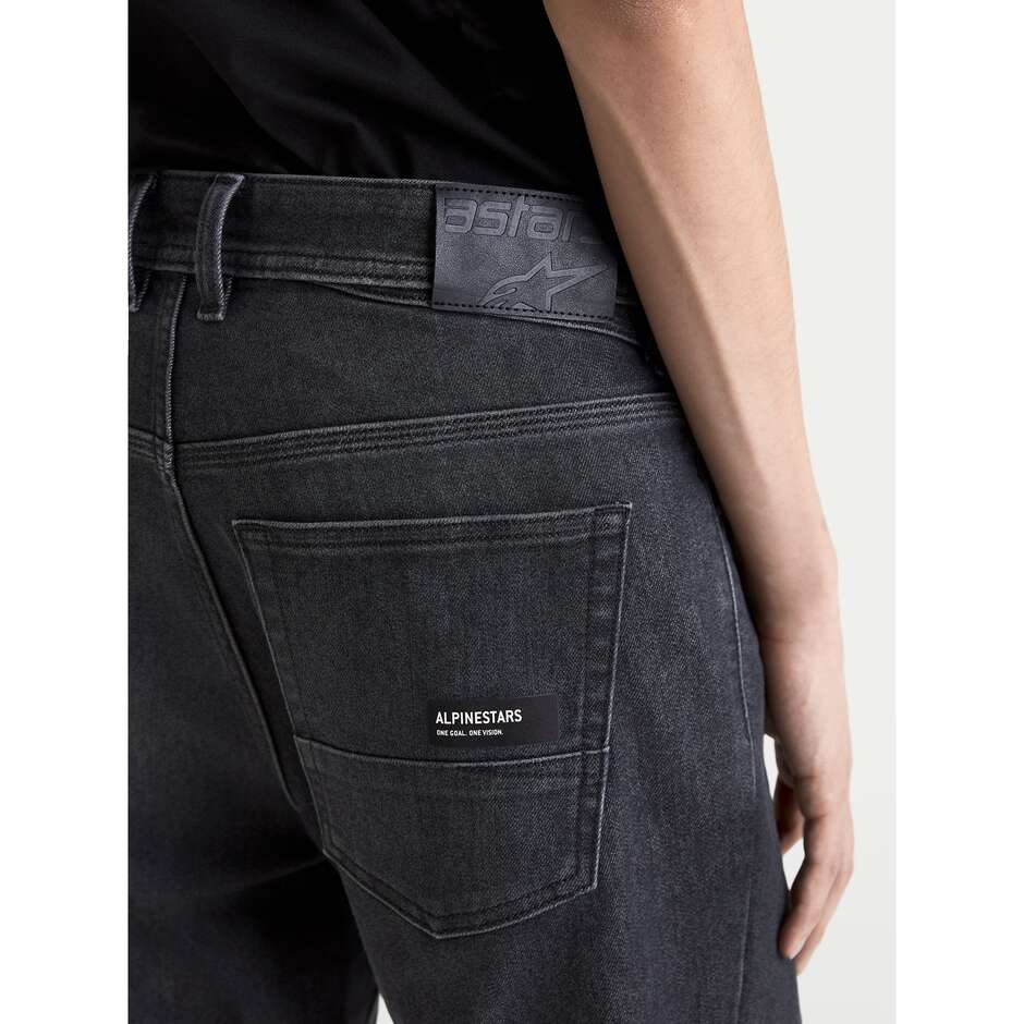 Alpinestars FLEX-AST 7 DENIM PANTS Black Faded Motorcycle Jeans