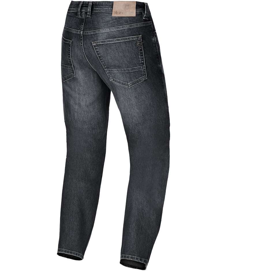 Alpinestars FLEX-AST 8 DENIM PANTS Black Motorcycle Jeans Used