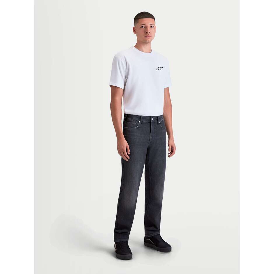 Alpinestars FLEX-AST 8 DENIM PANTS Black Motorcycle Jeans Used