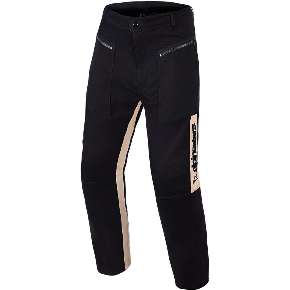 Alpinestars FLEX-AST CANVAS Motorradhose aus Aluminium, Schwarz