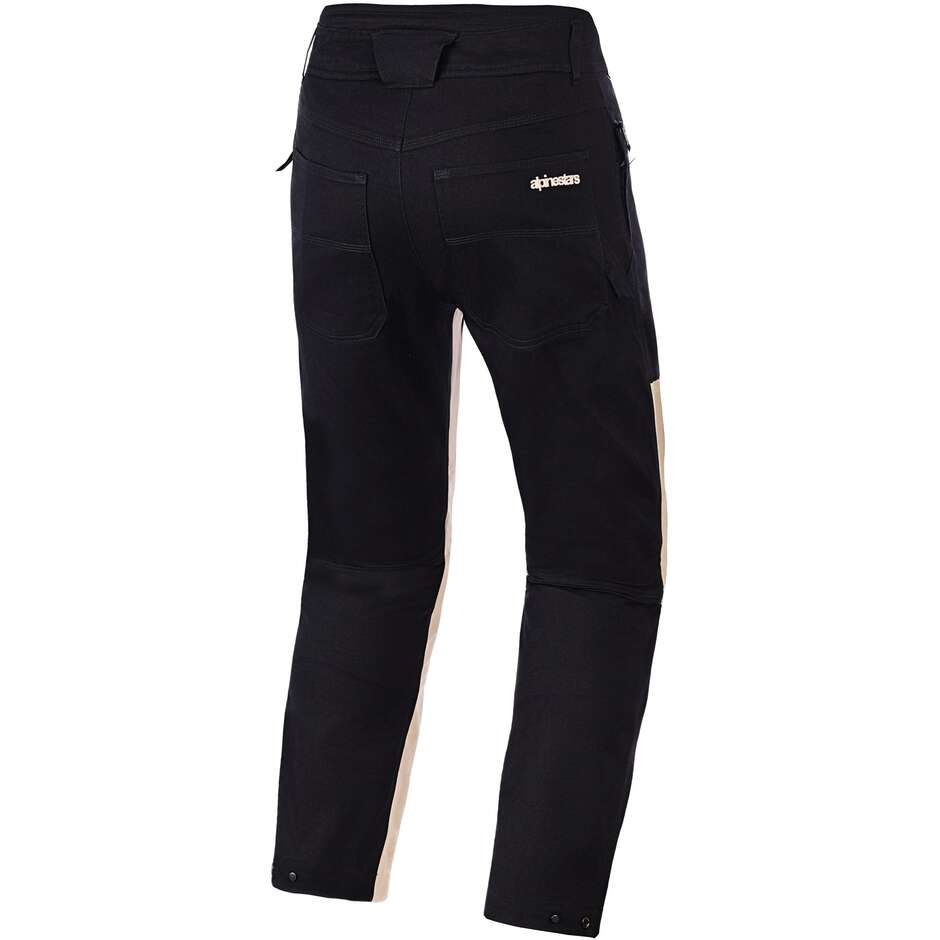 Alpinestars FLEX-AST CANVAS Motorradhose aus Aluminium, Schwarz