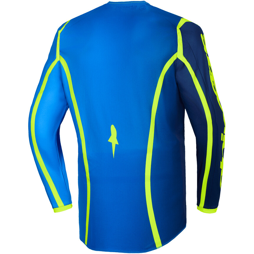 Alpinestars FLUID APEX Motocross Enduro Jersey Blue Fluorescent Yellow