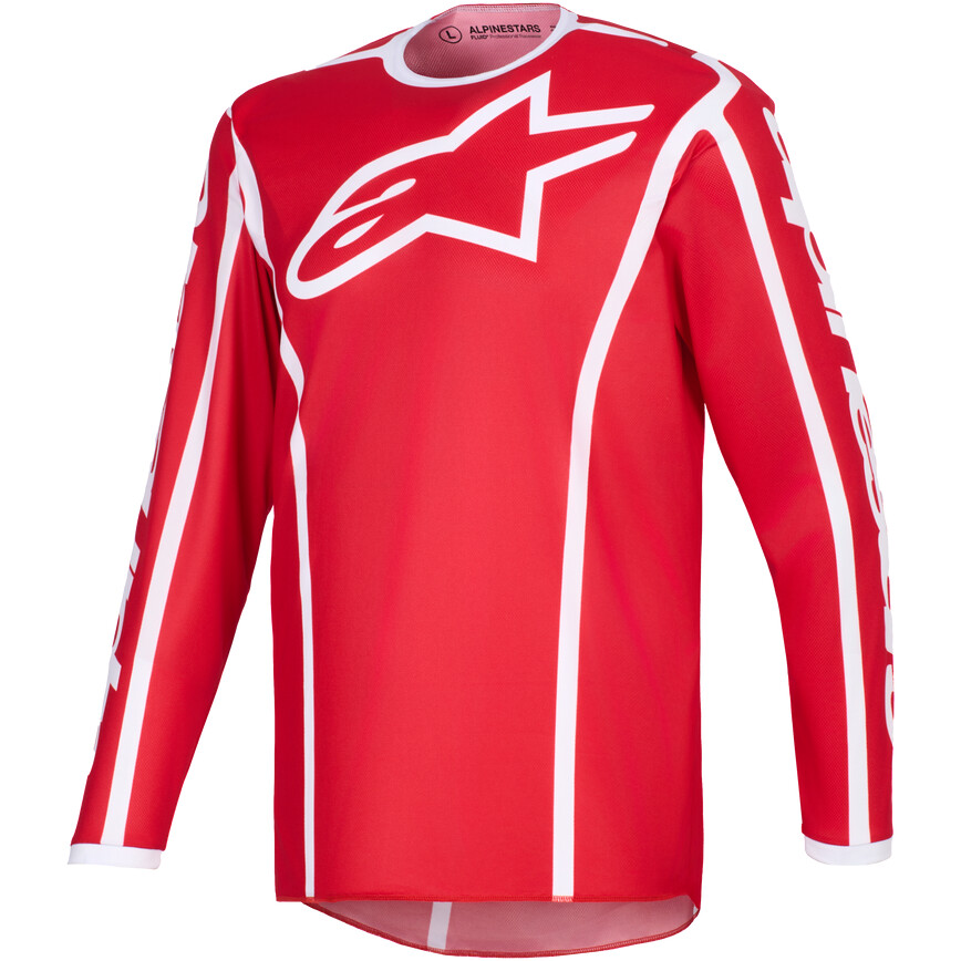 Alpinestars FLUID APEX Motocross Enduro Trikot Rot Weiß