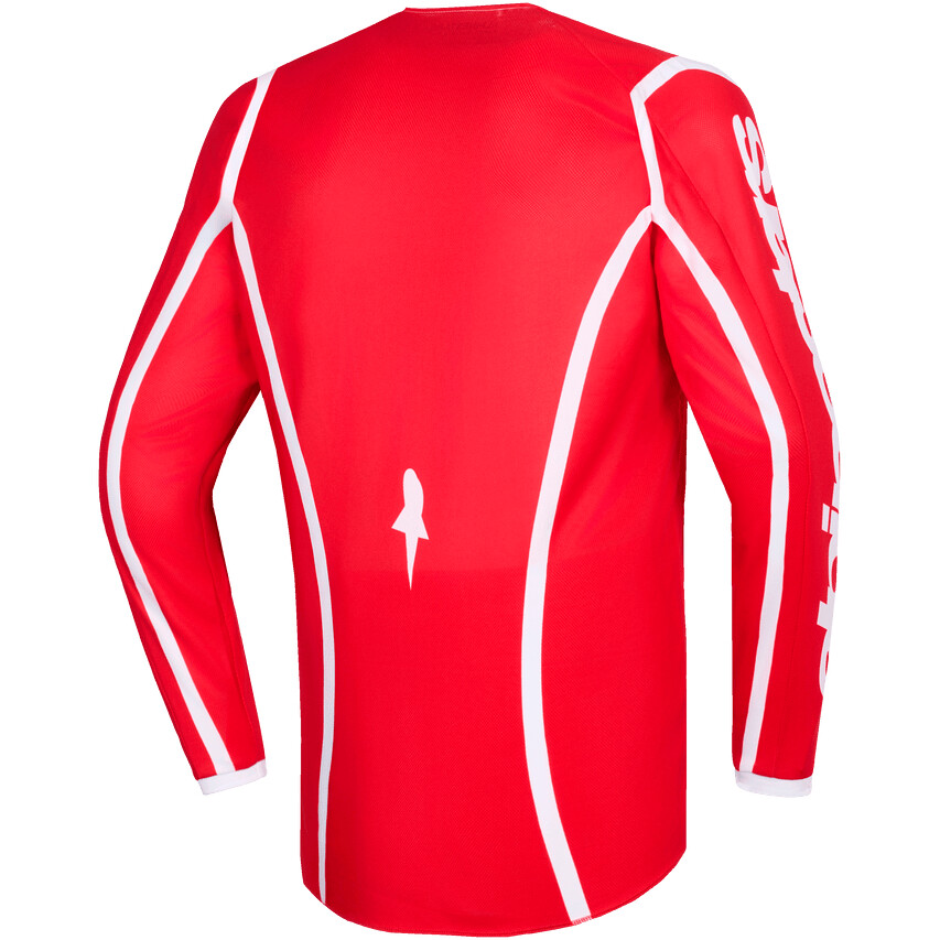 Alpinestars FLUID APEX Motocross Enduro Trikot Rot Weiß