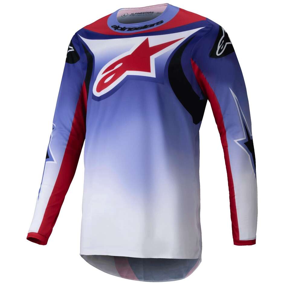 Alpinestars FLUID WURX Purple Bright Red Cross Enduro Jersey
