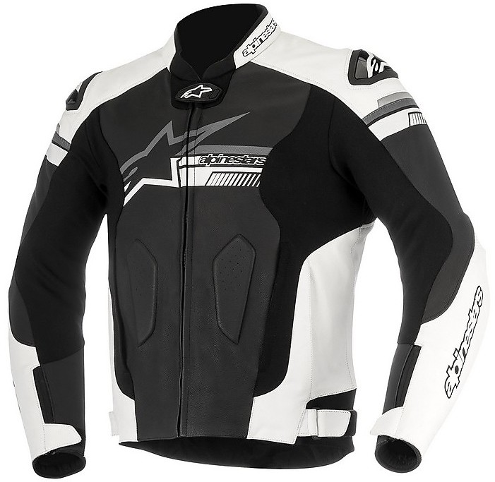 Alpinestars Fuji Black Leather Motorcycle Jacket For Sale Online ...