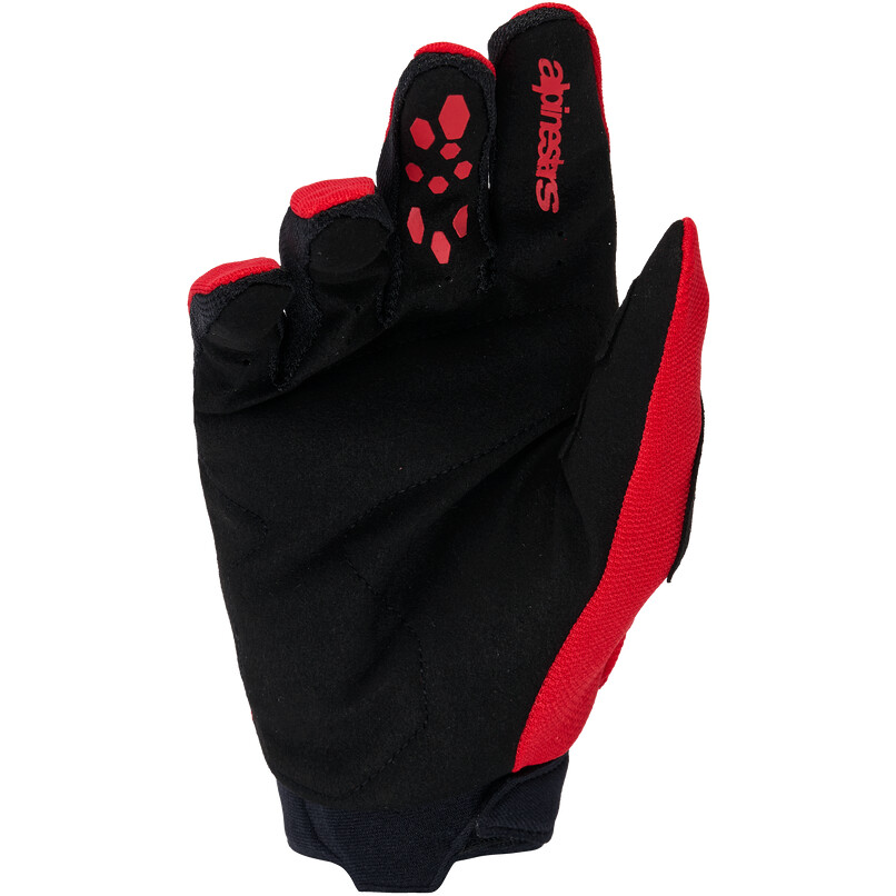 Alpinestars Full Bore V2 Motocross Enduro Gloves Bright Red Black