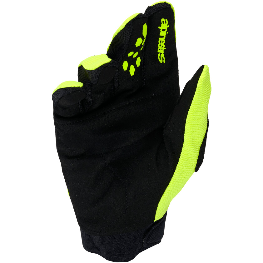 Alpinestars Full Bore V2 Motocross Enduro Handschuhe Fluoreszierend Gelb Schwarz