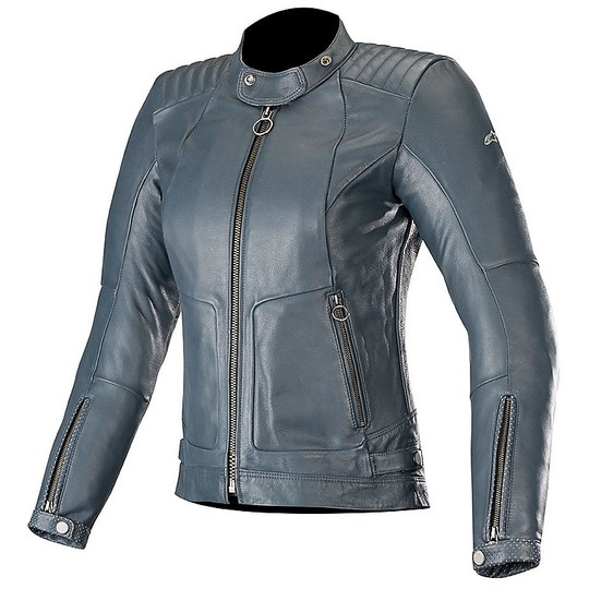 Alpinestars GAL Lady Mood Indigo Motorcycle Leather Woman Jacket