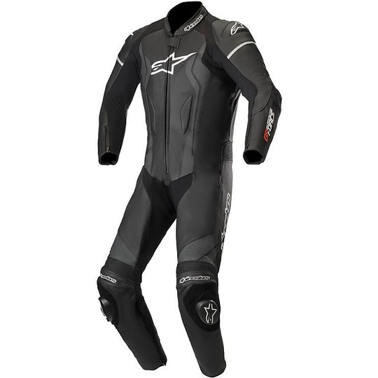 Alpinestars GP Force 1pc Full Leather Racing Suit Black