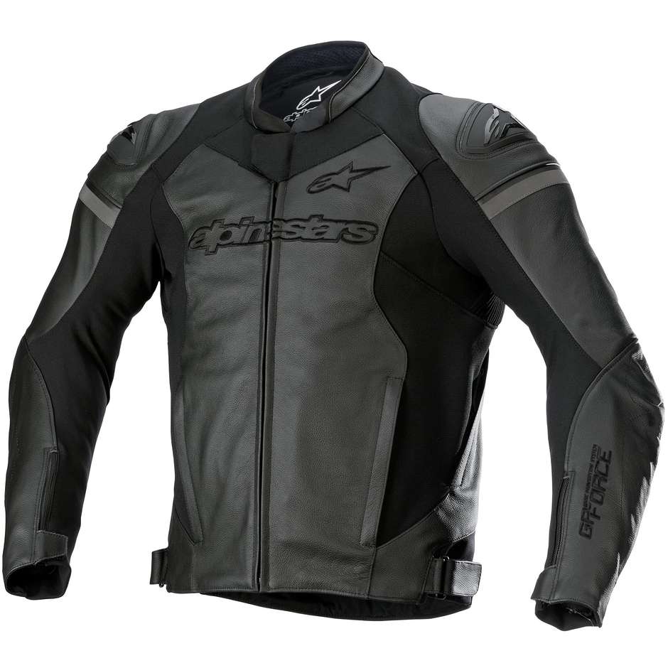 Alpinestars GP FORCE Black Black Leather Motorcycle Jacket