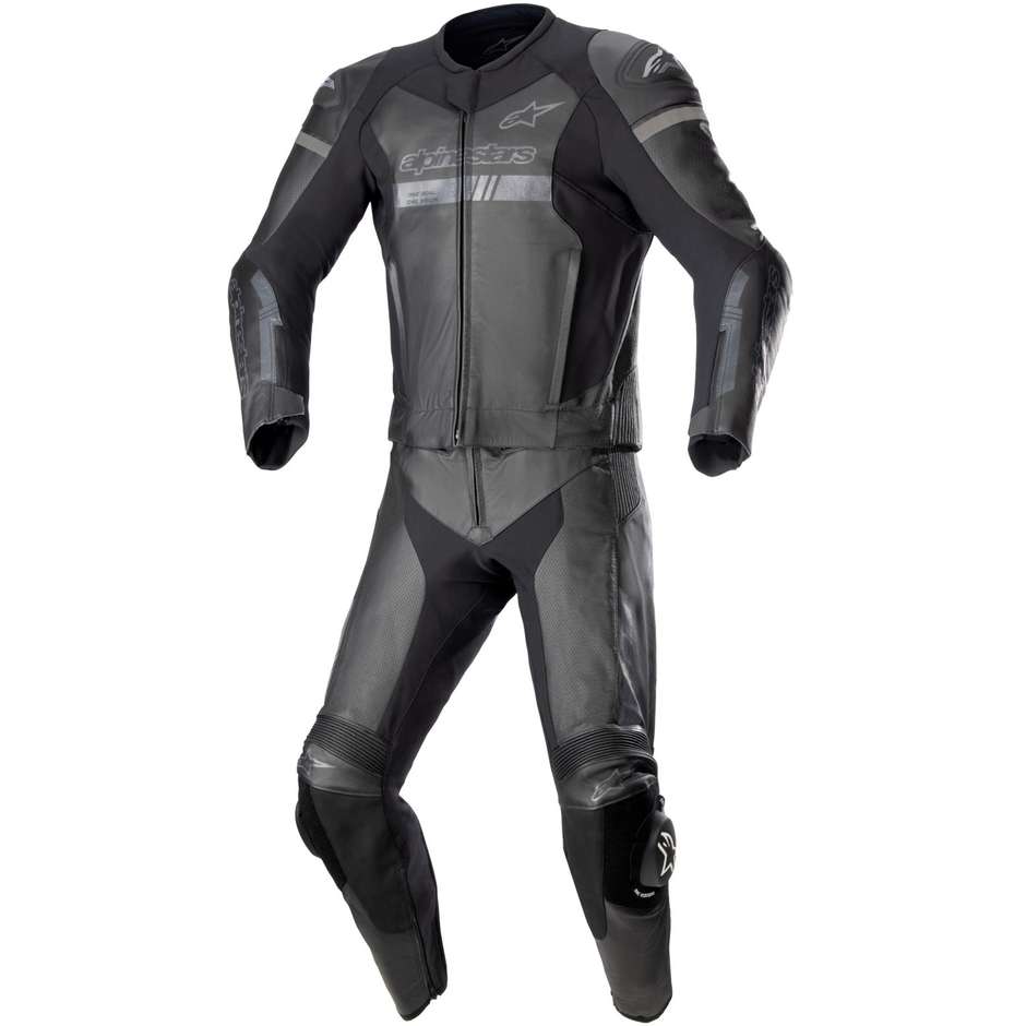 Alpinestars GP FORCE CHASER 2Pc Divisible Motorcycle Suit Black Black