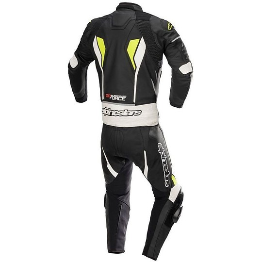 Alpinestars GP FORCE Leather Divisible Suit 2pc Black Yellow Fluo