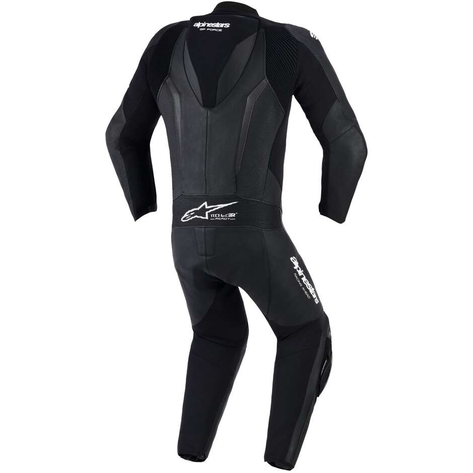 Alpinestars GP FORCE V2 1-teiliger Motorradkombi aus Vollleder, Schwarz
