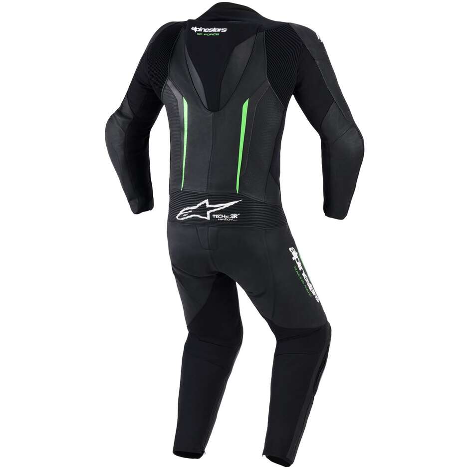 Alpinestars GP FORCE V2 1PC Full Leather Motorcycle Suit Black Green
