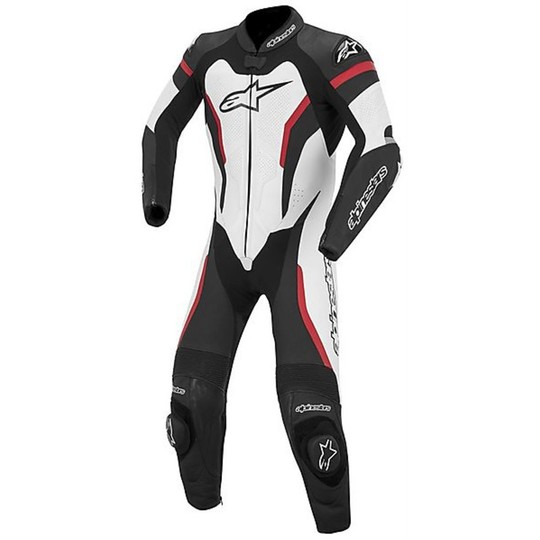 Alpinestars GP Moto Overalls Berufs PRO Lederkombi schwarz weiß rot