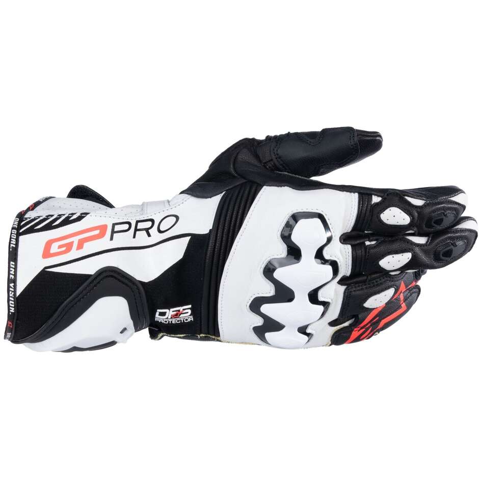 Alpinestars GP PRO R4 Racing Motorcycle Gloves Black White