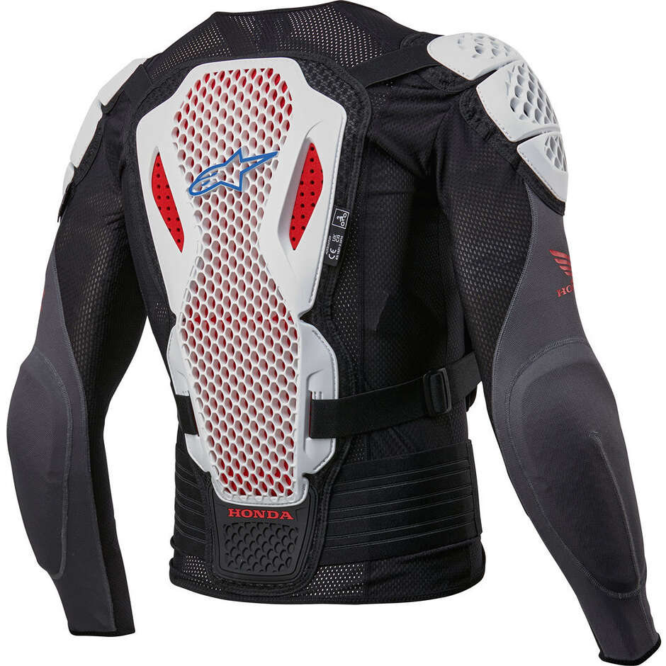 Alpinestars Honda Bionic Plus V2 Protection Motorcycle Chest Protector Black White Blue Bright Red