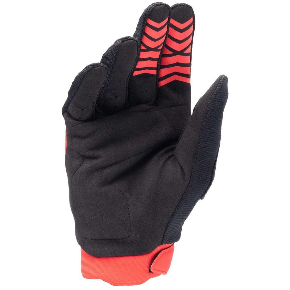 Alpinestars Honda Full Bore Motorradhandschuhe, leuchtend rot/schwarz