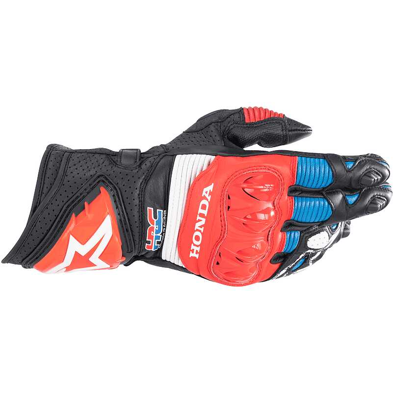 Alpinestars HONDA GP PRO R3 GLOVES Motorcycle Gloves Blue Red