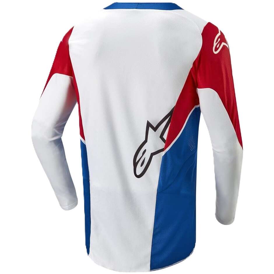 Alpinestars Honda Racer Iconic Motocross Jersey, Bright White, Bright Blue, Bright Red