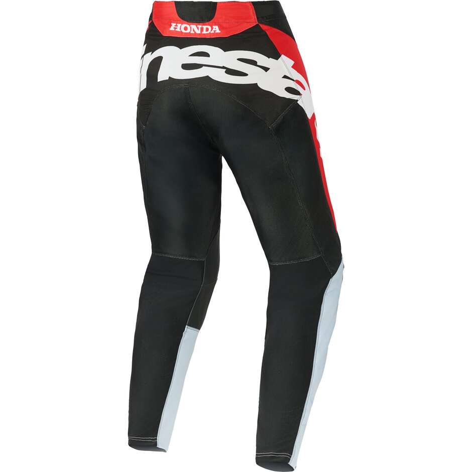 Alpinestars Honda Racer Veil Motorcycle Pants Black Grey Red