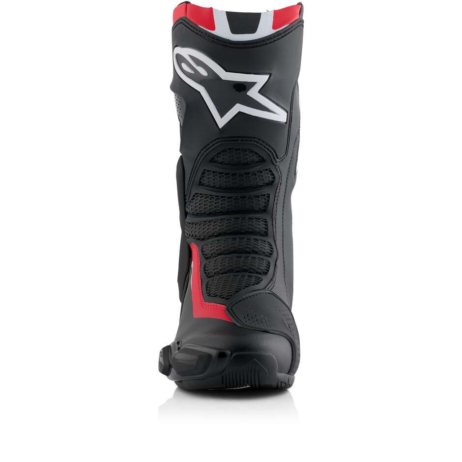 Alpinestars Honda SMX-6 V3 Motorradstiefel Schwarz Hellrot Weiß