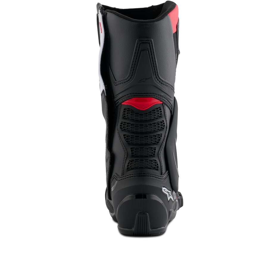 Alpinestars Honda SMX-6 V3 Motorradstiefel Schwarz Hellrot Weiß