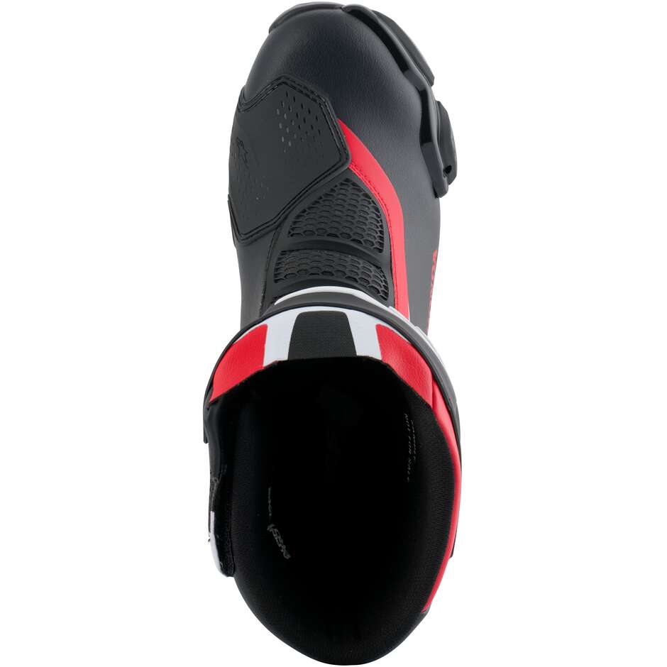 Alpinestars Honda SMX-6 V3 Motorradstiefel Schwarz Hellrot Weiß