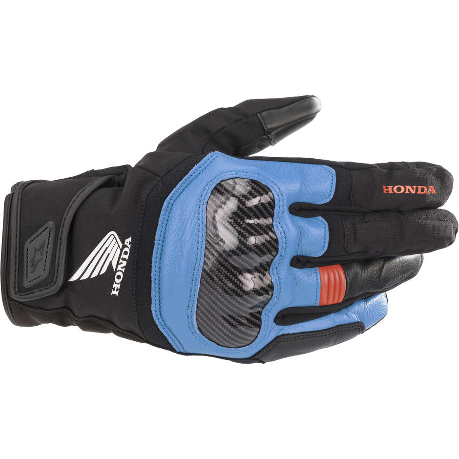 Alpinestars HONDA SMX Z DRYSTAR Motorcycle Gloves Black Blue Red