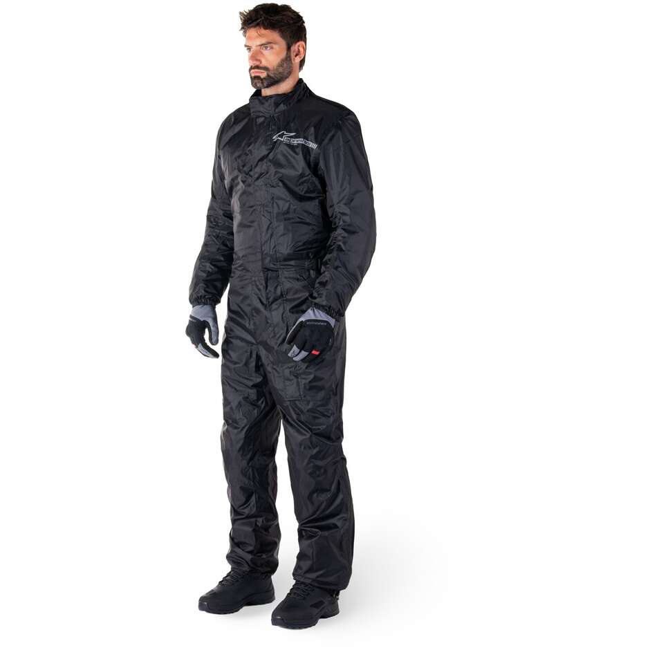 Alpinestars HURRICANE RAIN V2 S Motorrad-Regenanzug Schwarz