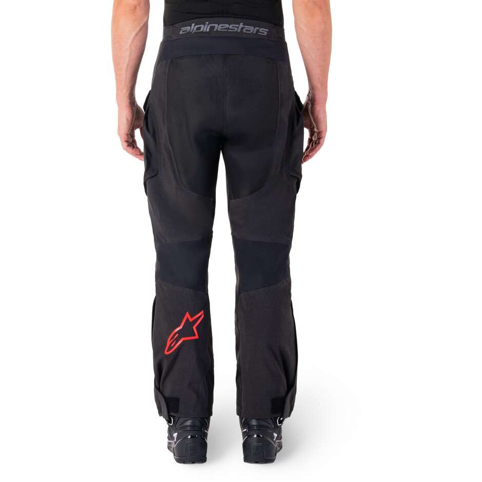 Alpinestars HYDE XT DRYSTAR Fabric Motorcycle Pants Black Bright Red