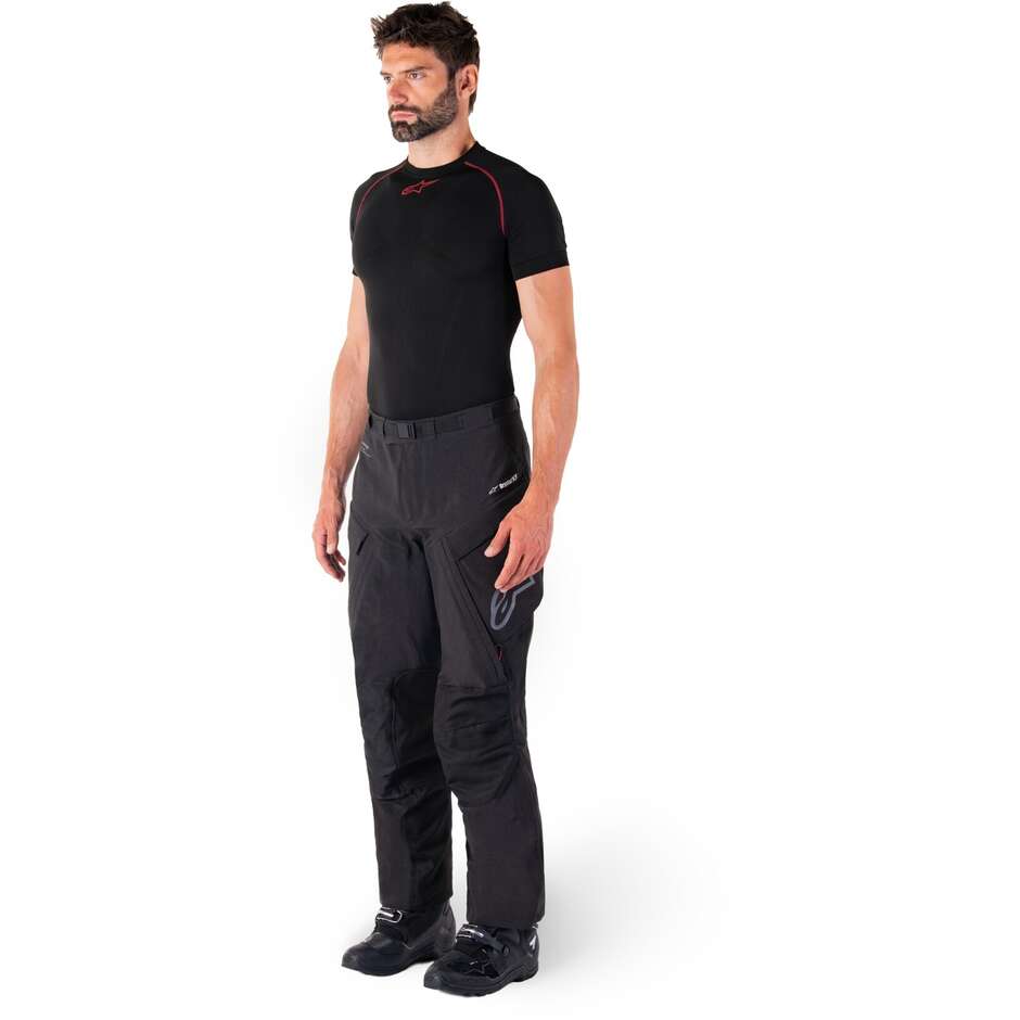 Alpinestars HYDE XT DRYSTAR Fabric Motorcycle Pants Black Bright Red