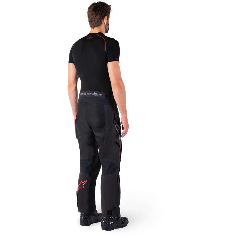 Alpinestars HYDE XT DRYSTAR Fabric Motorcycle Pants Black Bright Red