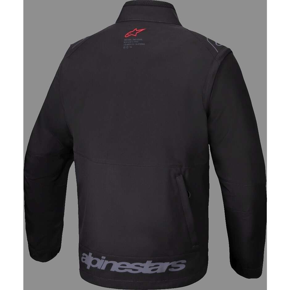 Alpinestars LITE-DURA SOFTSHELL Schwarze Motorrad-Cross-Enduro-Jacke