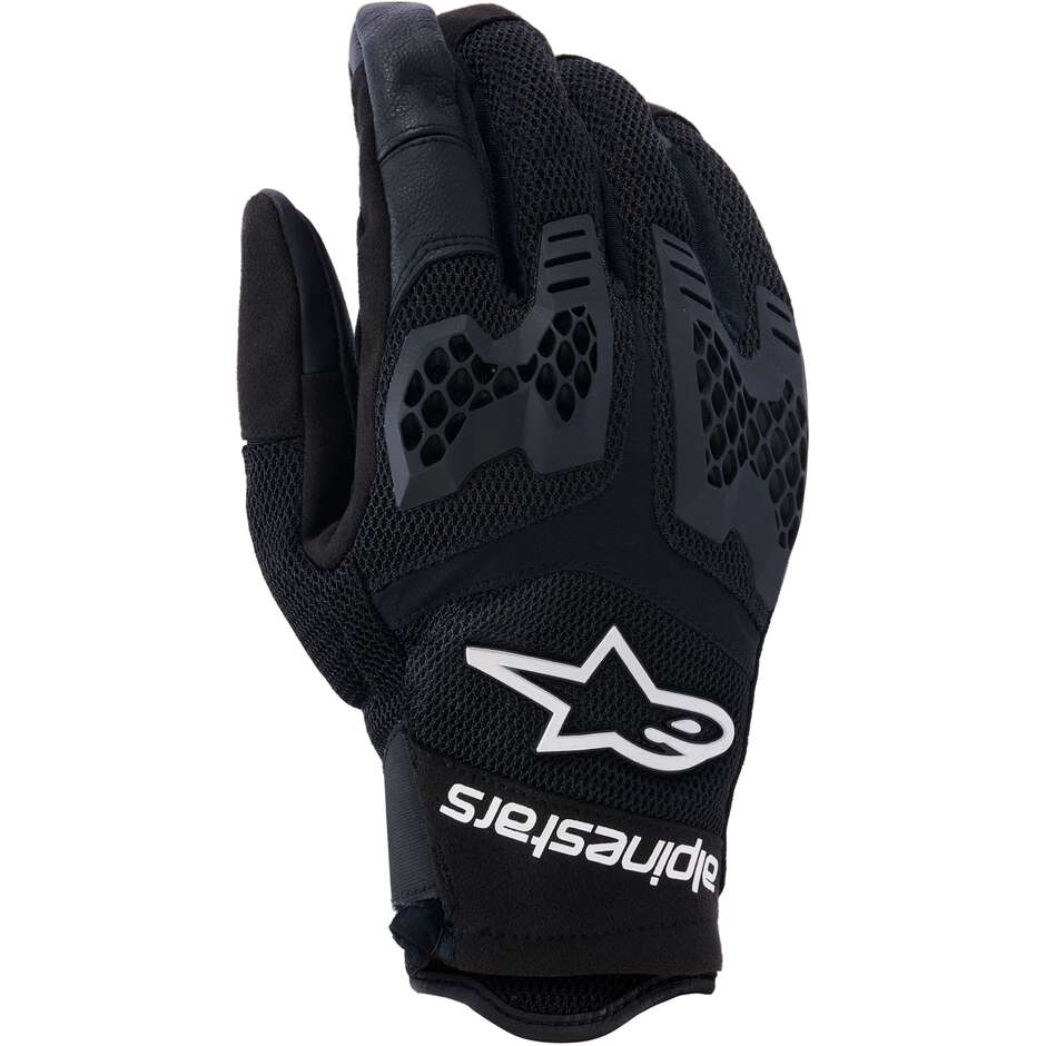 Alpinestars MANTI AIR Motorradhandschuhe aus Stoff, Schwarz/Weiß