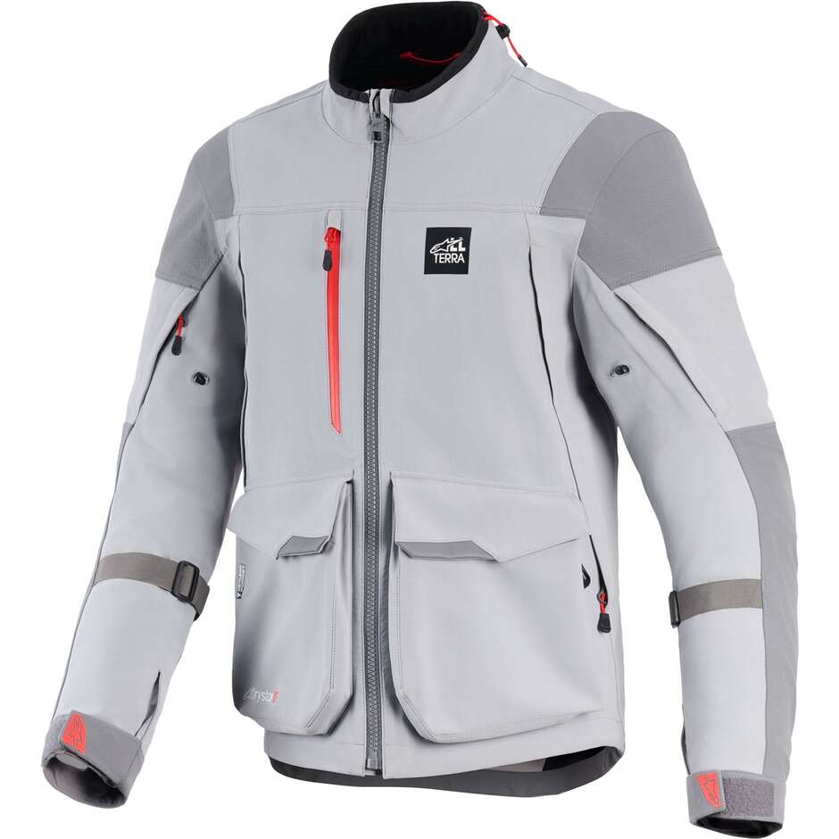 Alpinestars MAXDURA DRYSTAR XF LAMINATED ARMORED SHELL Motorcycle Jacket Medium Grey Dark Grey