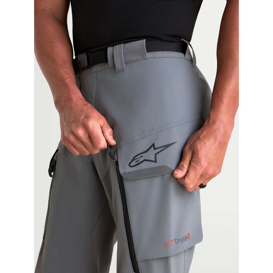 Alpinestars MAXDURA DRYSTAR XF LAMINIERTE HOSE Dunkelgrau Schwarz Adventure Motorradhose