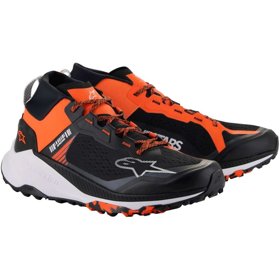 Alpinestars META XR V2 Motorcycle Shoes Black Orange White