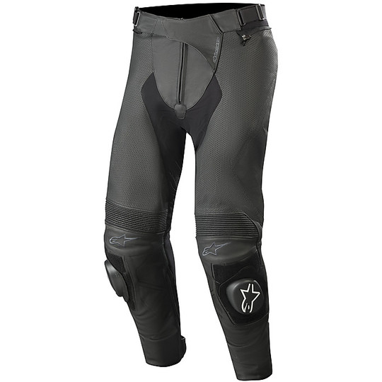 Alpinestars MISSILE Pantalon de moto en cuir perforé v2 Airflow Noir