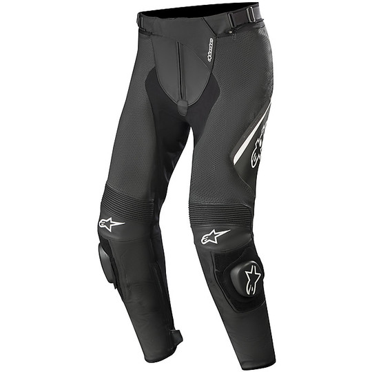Alpinestars MISSILE v2 Airflow Leather Pants Motorcycle Black White