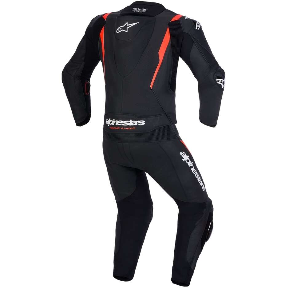 Alpinestars Missile V3 Lederkombi, 2-teilig, Schwarz/Fluoreszierendes Rot