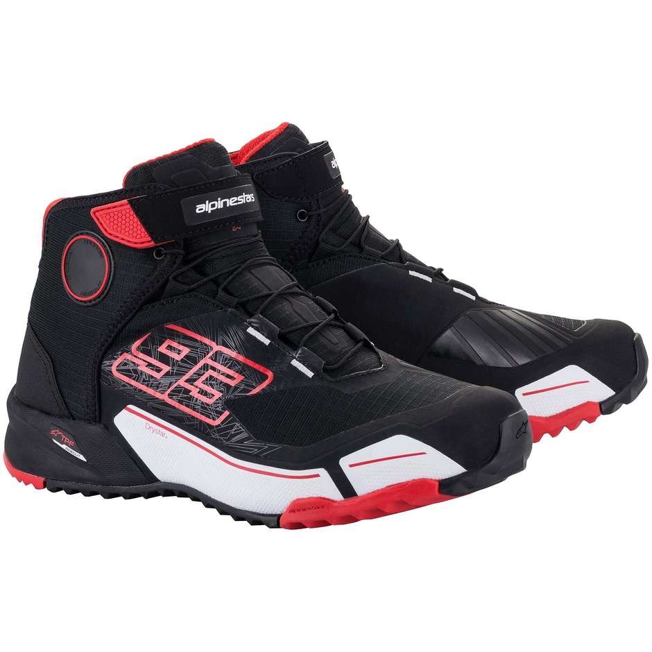 Alpinestars MM93 CR-X DRYSTAR Casual Motorcycle Shoes Black Red White