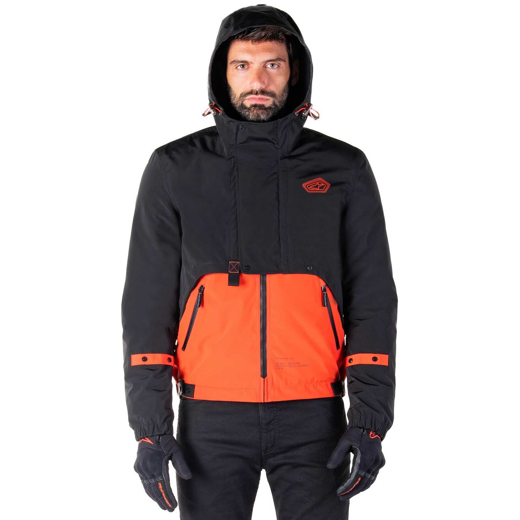 Alpinestars MOOTANT WP PARKA Spicy Orange Black Fabric Motorcycle