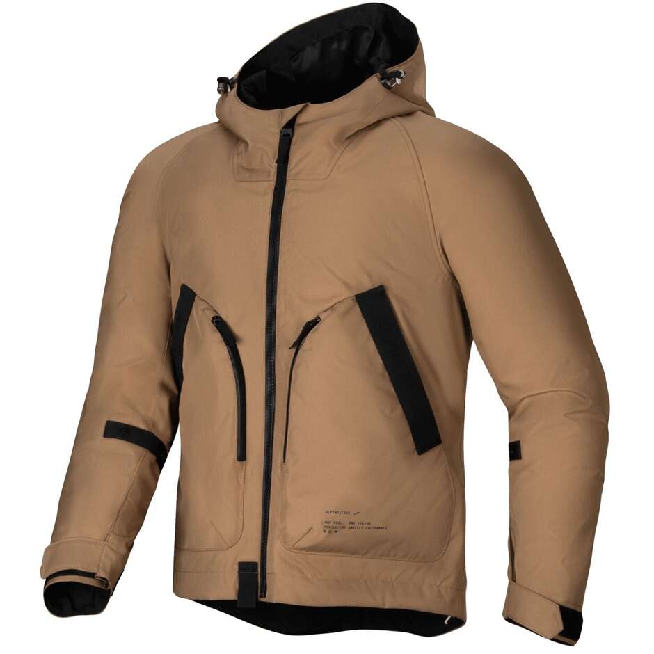 Alpinestars MORUSH WP PARKA Utility Brown Fabric Motorcycle Jacket