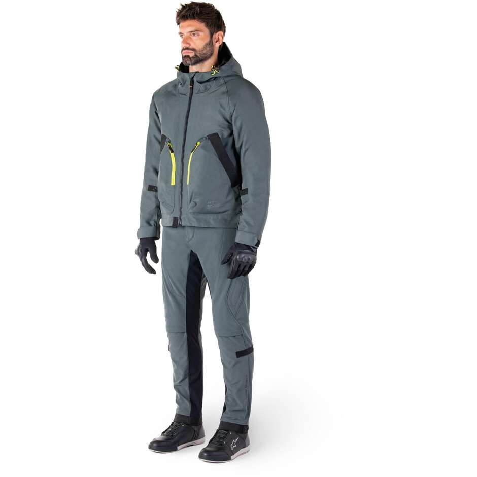 Alpinestars MORUSH WP PARKA Veste de moto en tissu gris urbain