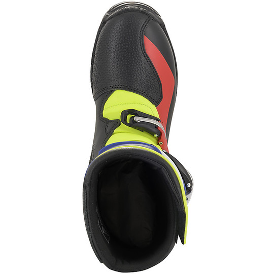 Alpinestars Moto Cross Enduro Stiefel TECH T Schwarz Rot Blau Gelb Fluo