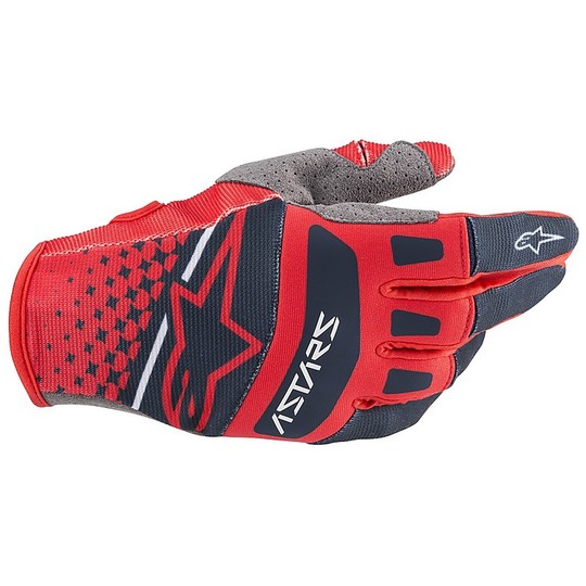 Alpinestars Moto Cross Enduro Techstar Red Navy Glove